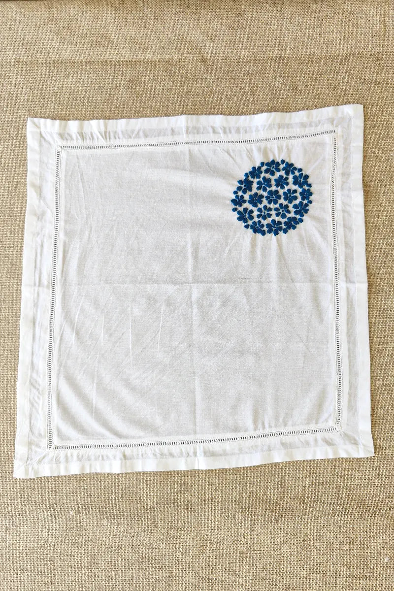 White Color Lucknowi Chikankari Face Napkins